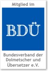 Logo Bundesverband der Dolmetscher und bersetzer